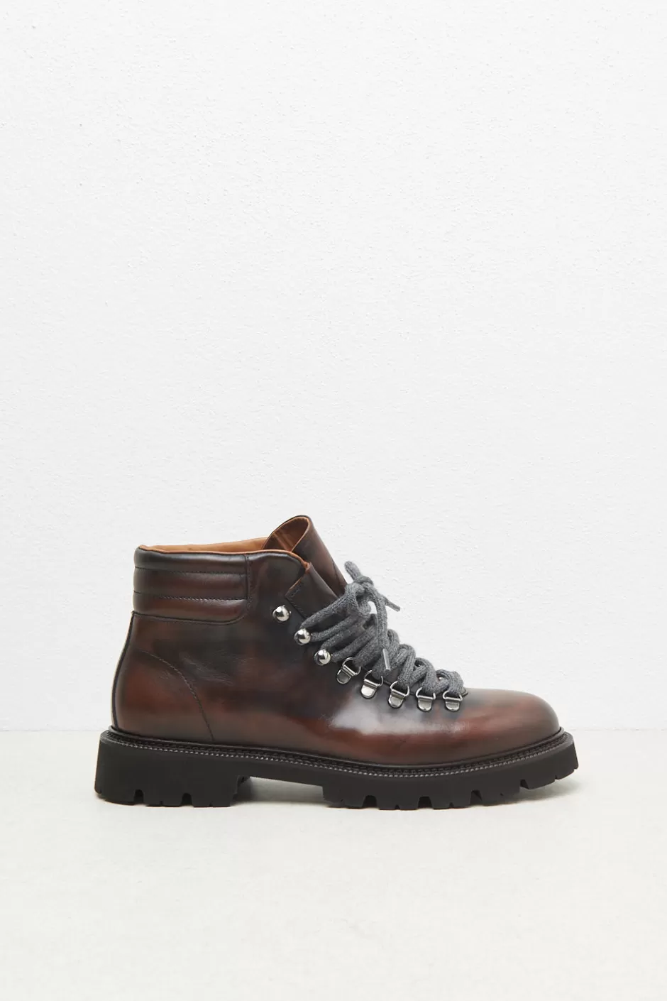 Scarpe | Peserico Scarpone In Pelle Effetto Vintage Noce